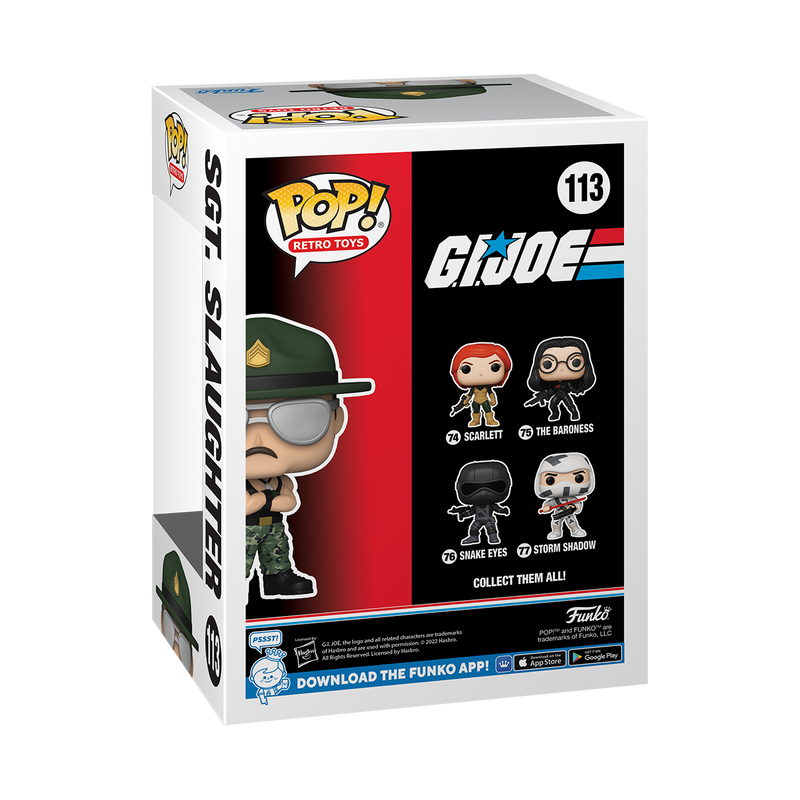 G.I. Joe - Sgt. Slaughter Pop! Vinyl NYCC 2022 [RS]