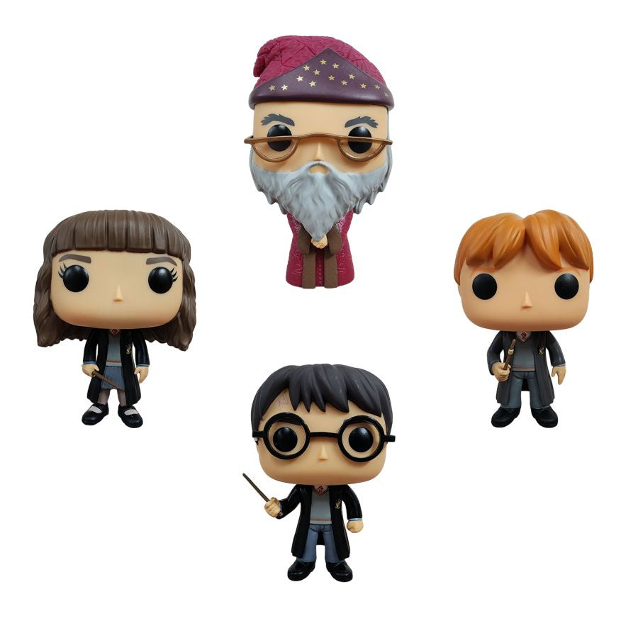 Harry Potter - Harry, Hermione, Ron & Dumbledore Pop! Vinyl 4-Pack [RS