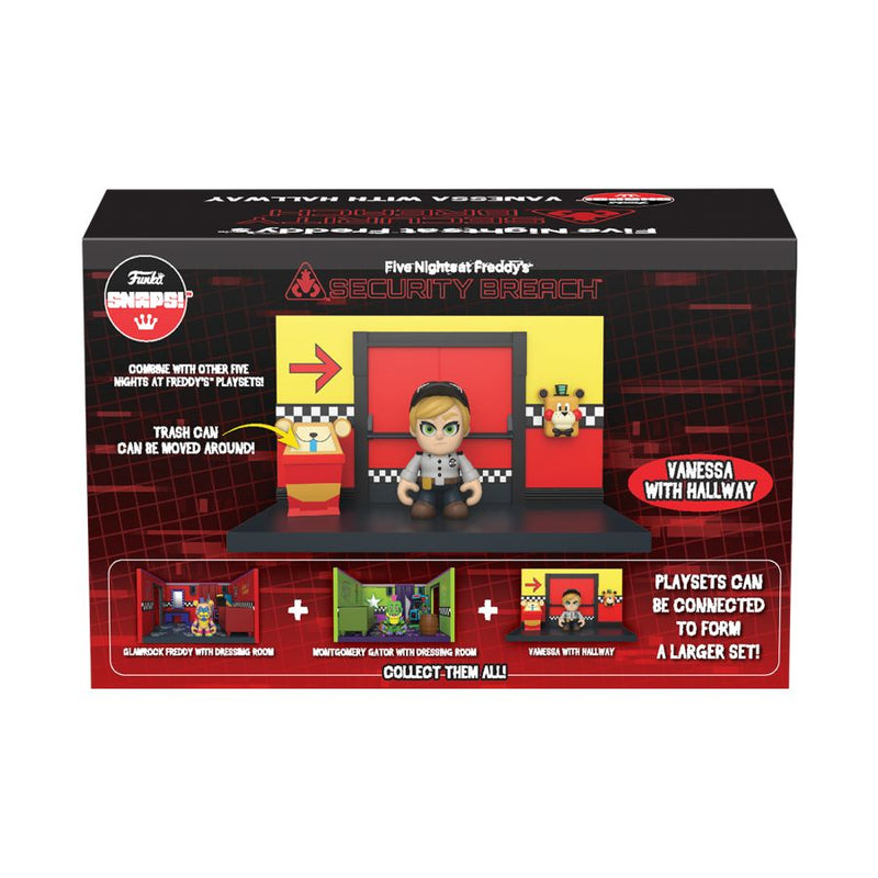 Five Nights at Freddy's: Security Breach - Hallway add-on with Vanessa Snaps! Playset