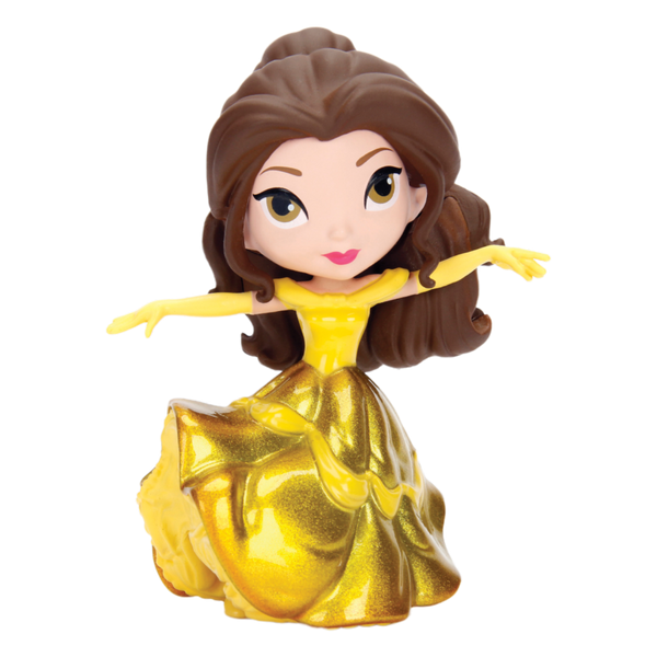 Beauty & the Beast - Belle with Gold Dress 4" Diecast MetalFig