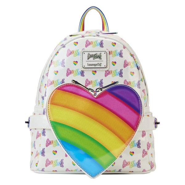 Lisa Frank - Rainbow Heart Mini Backpack with Detachable  Bag