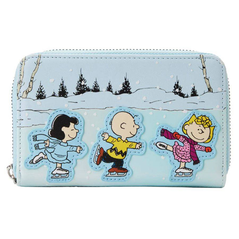 Peanuts - Ice Skating Zip Around Purse