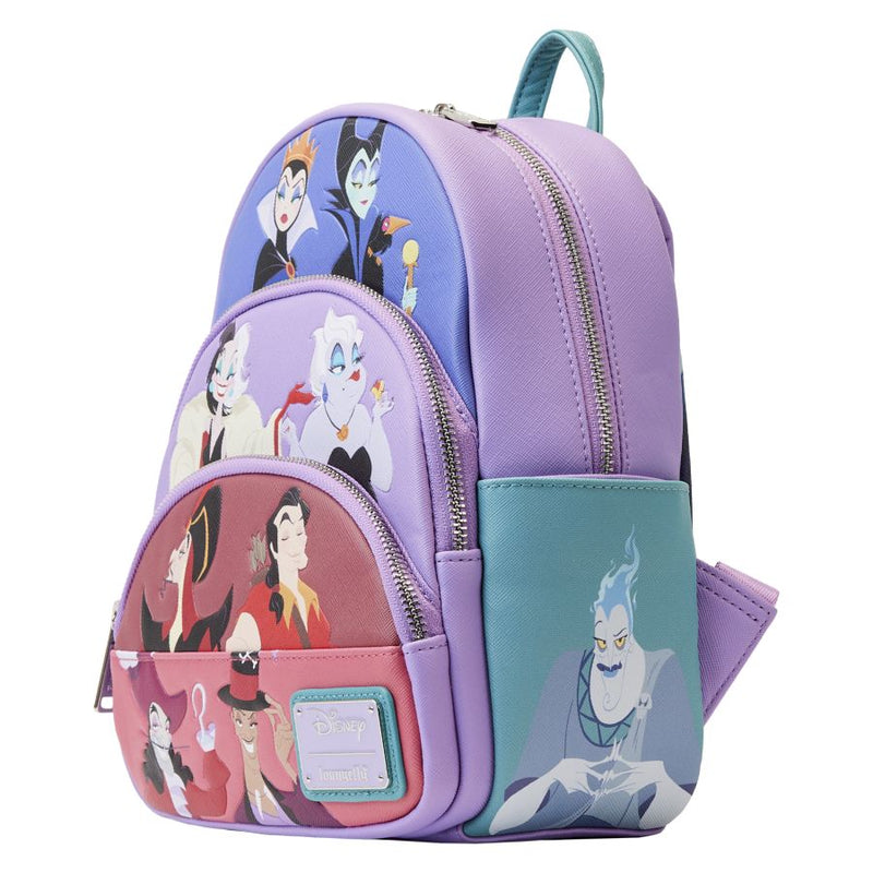 Disney Villains - Colour Block Triple Pocket Mini Backpack