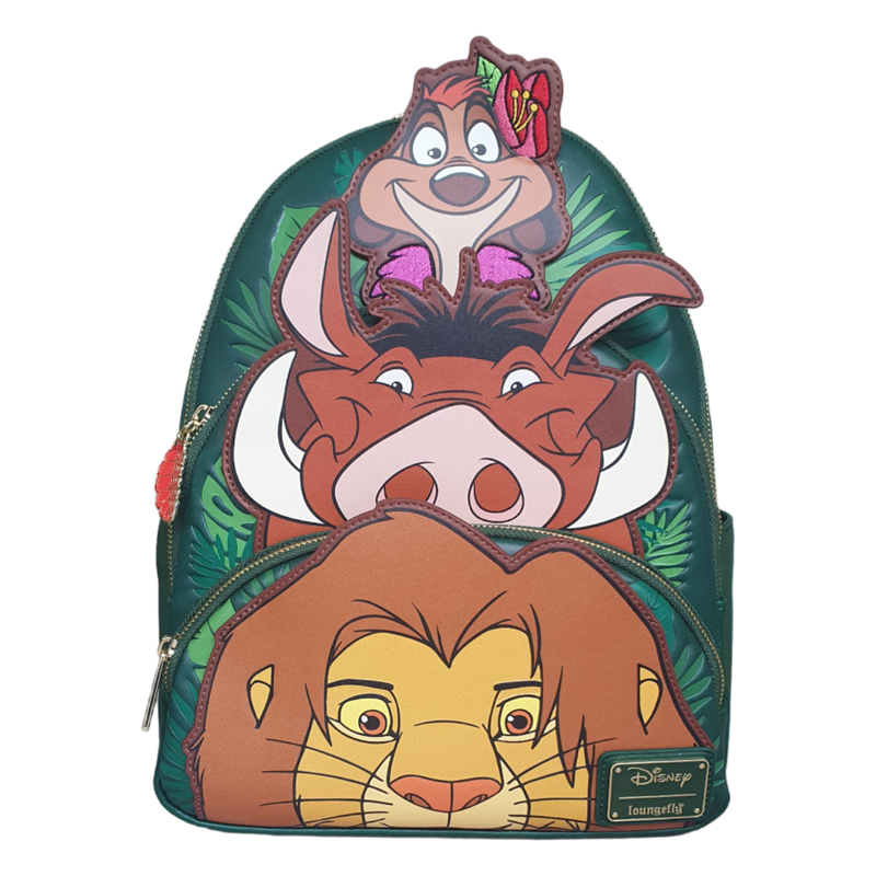 Lion King - Three Friends Triple Pocket Mini Backpack [RS]