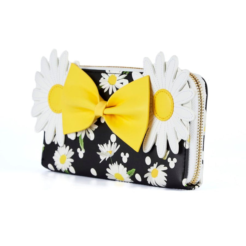 Disney - Minnie Mouse Daisies Zip Around Purse