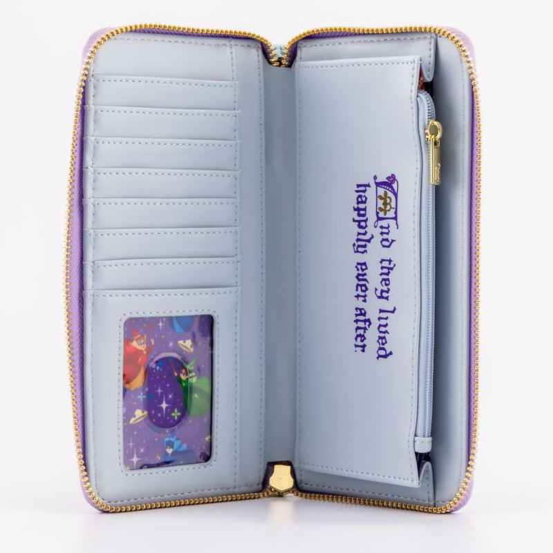 Sleeping Beauty - Castle Zip Around Purse