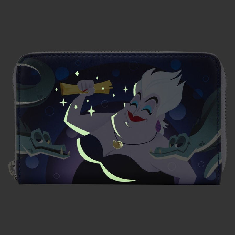 The Little Mermaid - Ursula Lair Glow Zip Around Purse