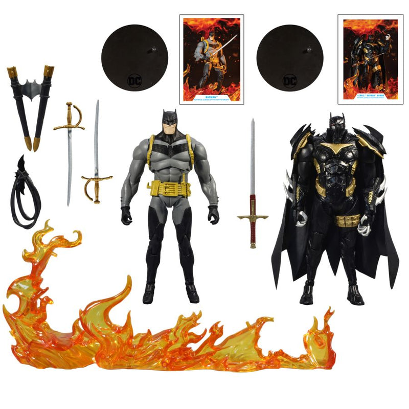 Batman - White Knight Batman vs Azrael Batman Armor 7" Action Figure 2pk