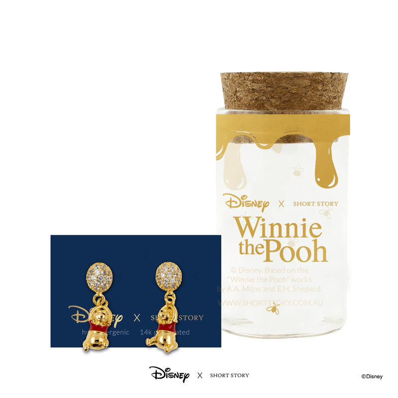 Disney - Winnie the Pooh - Diamante Balloon Pooh Earrings