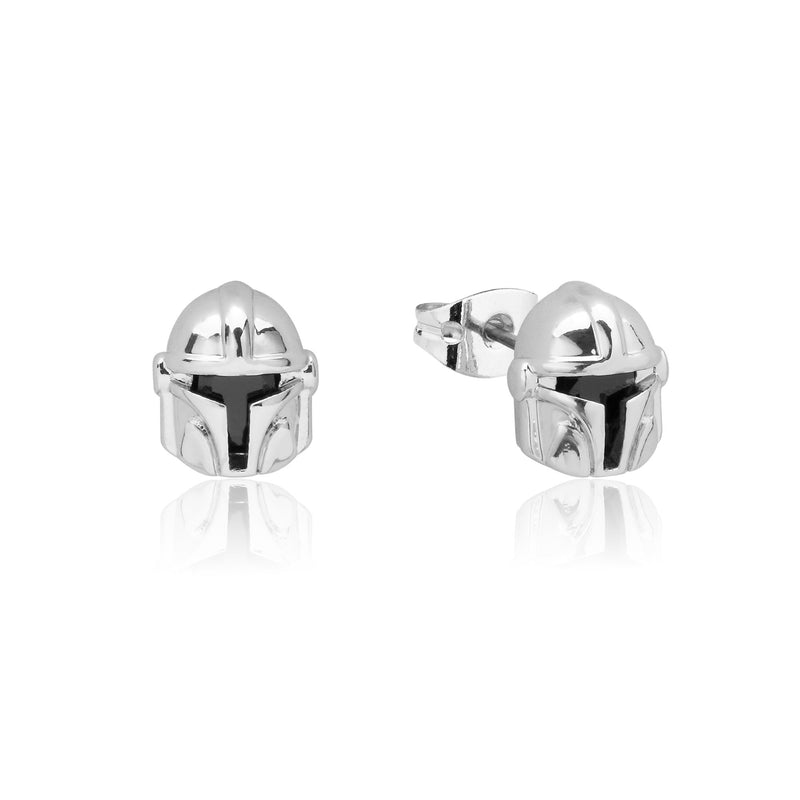 Star Wars: The Mandalorian - Mando Helmet Crystal Stud Earrings