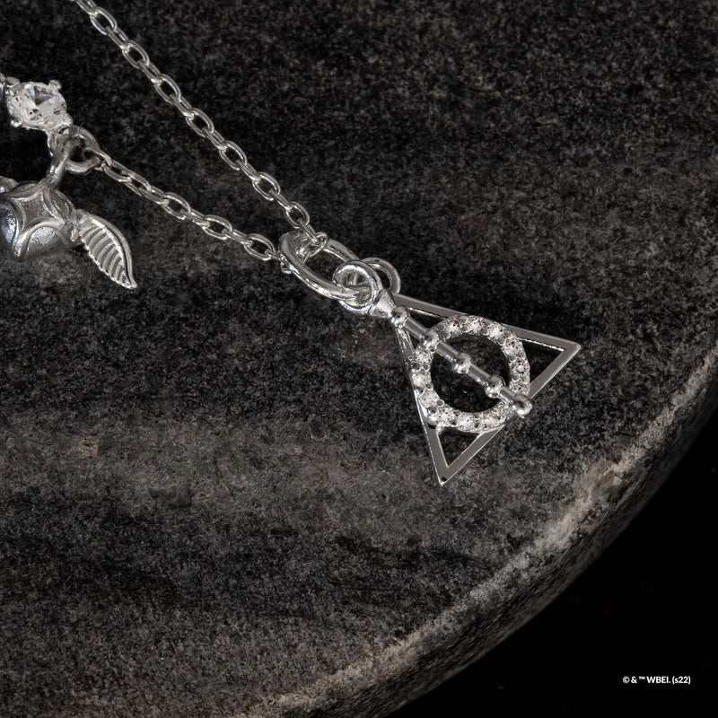 Harry Potter - Deathly Hallows Necklace (Silver)