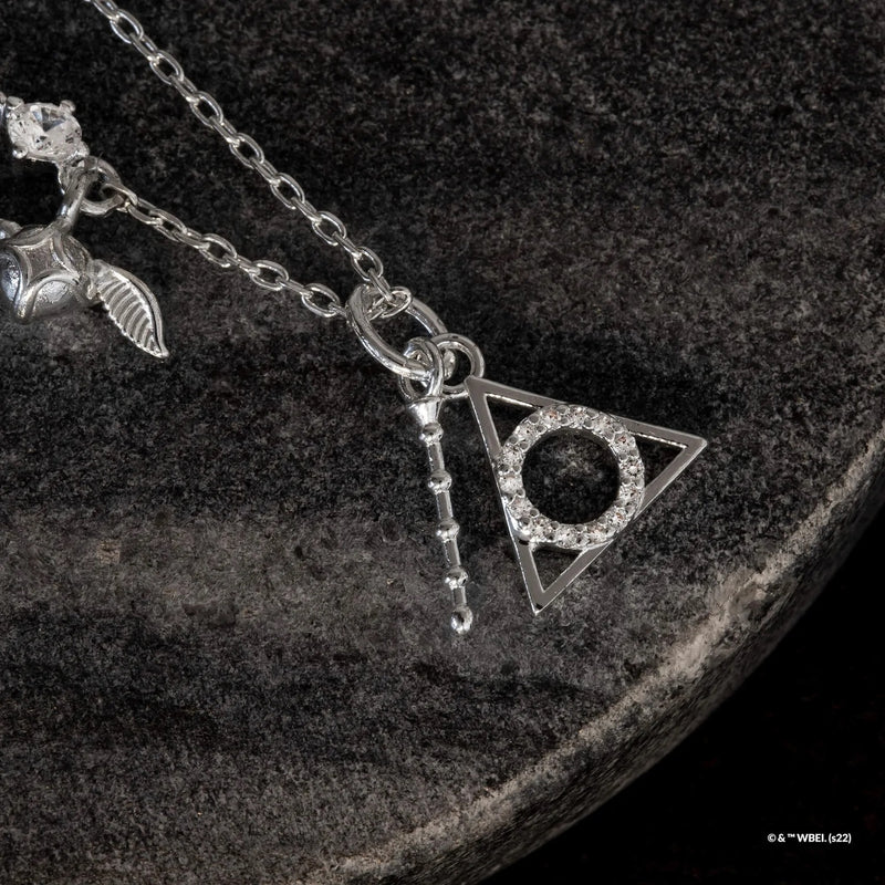 Harry Potter - Deathly Hallows Necklace (Silver)