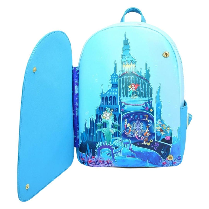 The Little Mermaid - Castle Snap Flap Mini Backpack