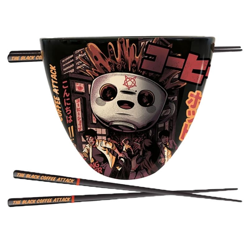 Ilustrata - Black Coffee Attack Ramen Bowl Set