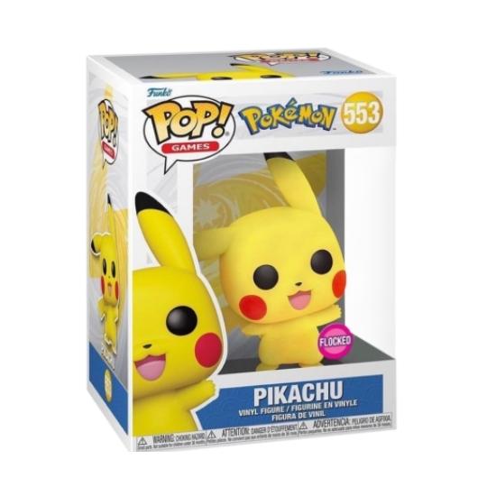 Pokemon - Pikachu Waving Flocked Pop! Vinyl [RS]