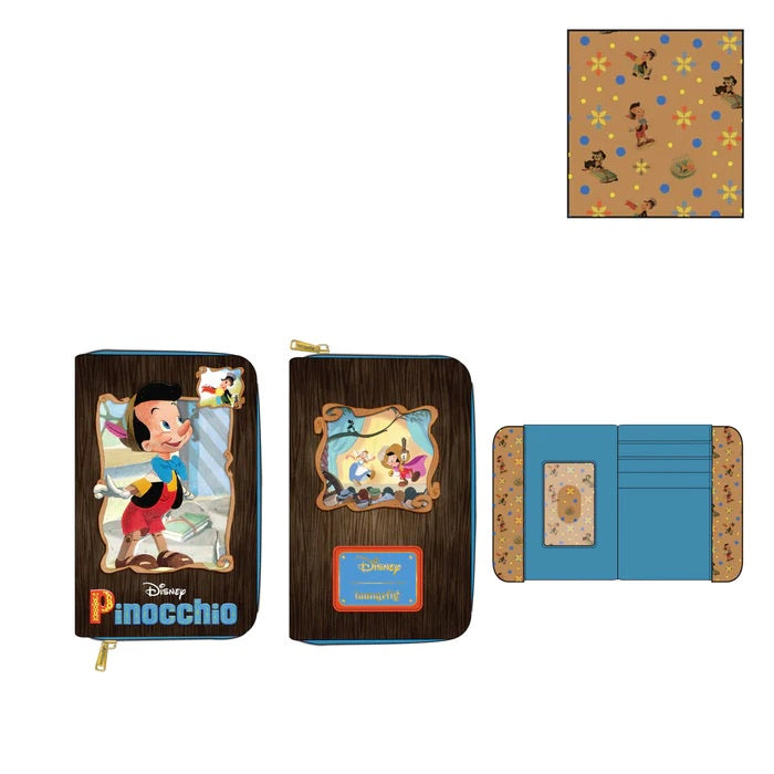 Pinocchio - Classic Book Zip Around Purse