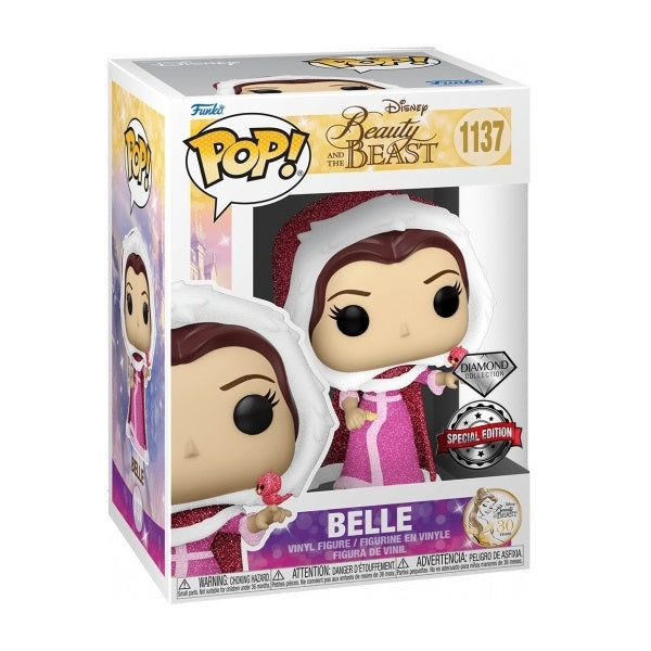 Beauty and the Beast - Belle Winter Diamond Glitter US Exclusive Pop! Vinyl [RS]