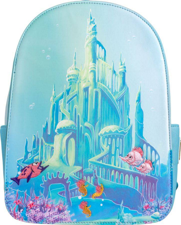 The Little Mermaid - Castle Snap Flap Mini Backpack