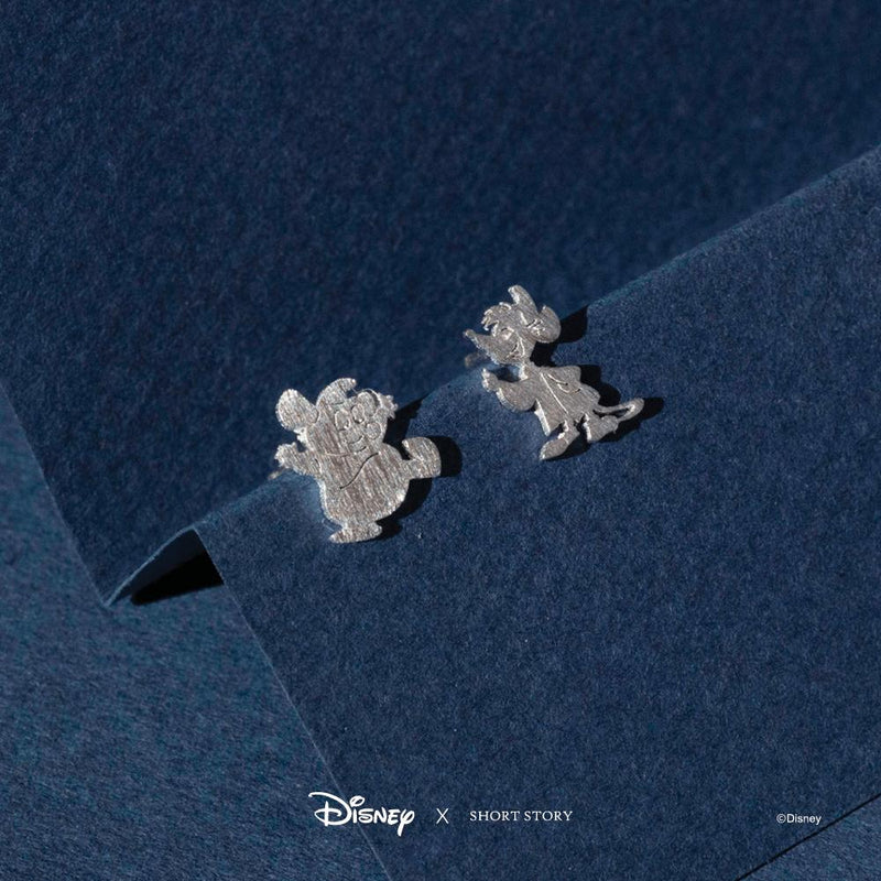 Disney - Cinderella - Jaq & Gus Earrings (Silver)