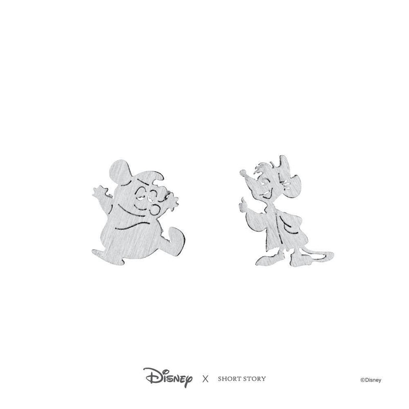 Disney - Cinderella - Jaq & Gus Earrings (Silver)